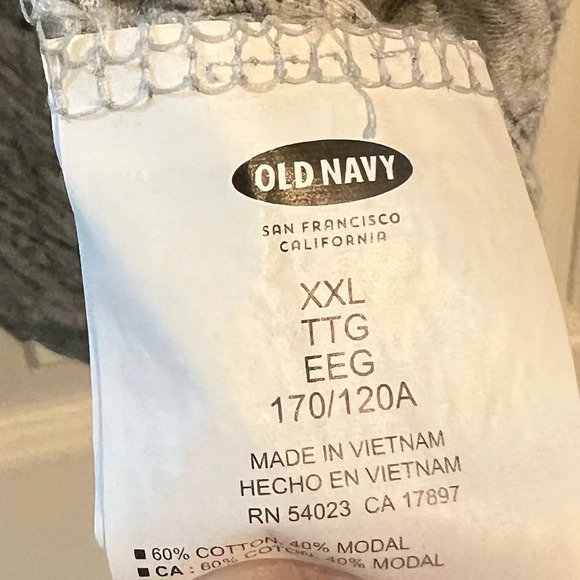 Old Navy Tee JETSET XXL 2X Plus Sz Grey Short Sleeve Scoop Neck Graphic Tee - Picture 5 of 5